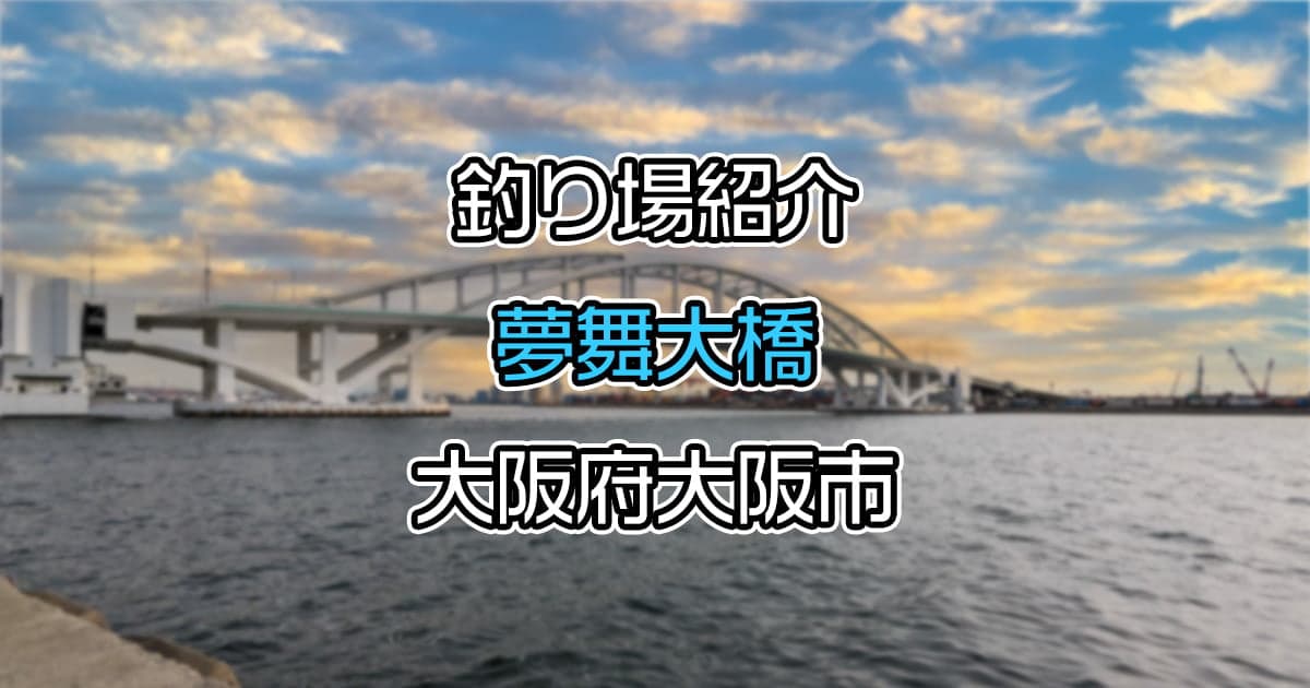 夢舞大橋：車横付け可の大阪市内の釣りスポット【釣り場紹介】